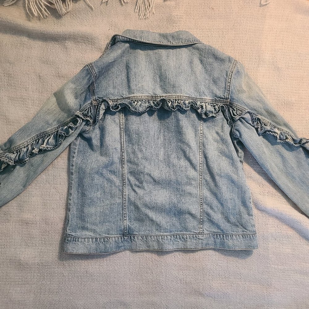 Denim Ruffle Jacket - Picture 2 of 3
